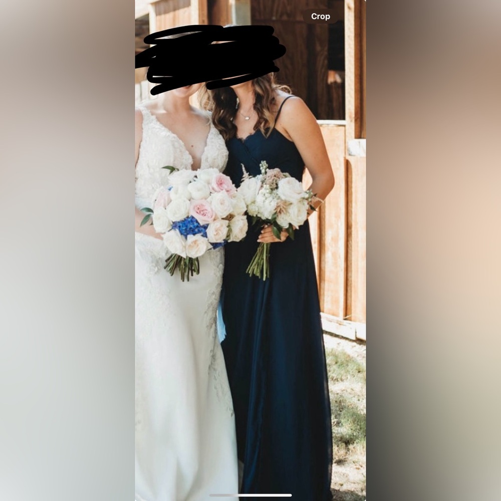Blue bridesmaid dress